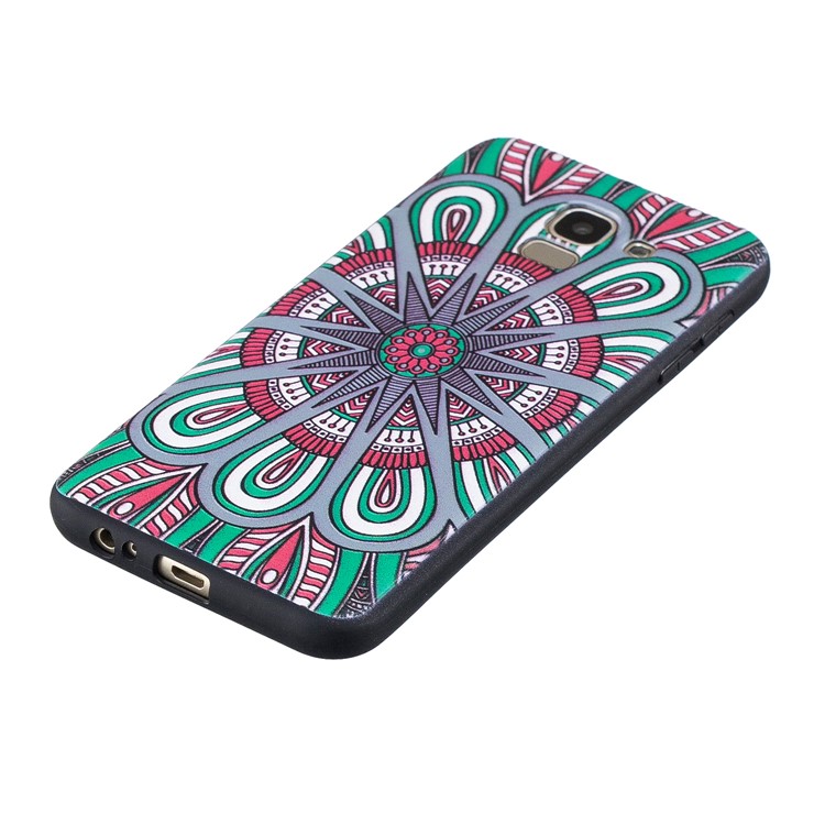 Embalagem Modelada Relevo Do Telefone Da Proteção De TPU Para A Galáxia J6 De Samsung (2018) - Padrão Simétrico-5