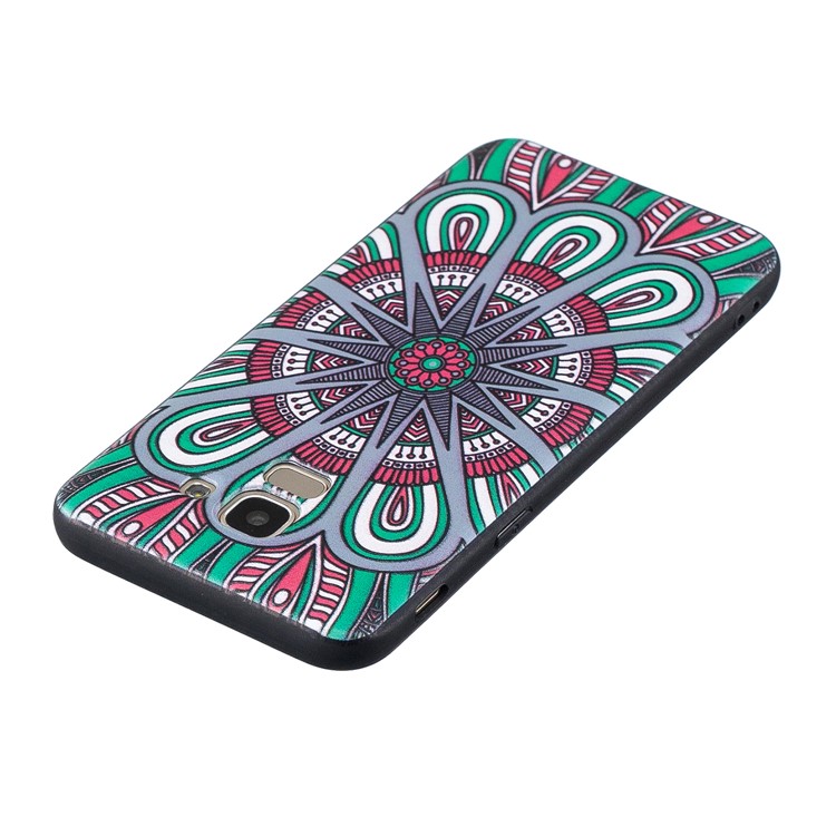 Embalagem Modelada Relevo Do Telefone Da Proteção De TPU Para A Galáxia J6 De Samsung (2018) - Padrão Simétrico-6