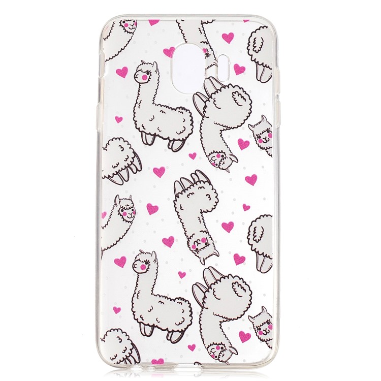 Pattern Printing IMD TPU Cell Phone Shell for Samsung Galaxy J4 (2018) - Alpacas-2
