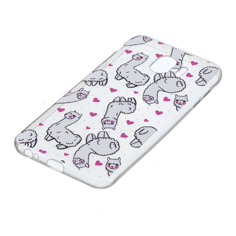 Pattern Printing IMD TPU Cell Phone Shell for Samsung Galaxy J4 (2018) - Alpacas-3