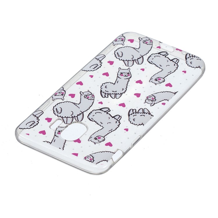 Pattern Printing IMD TPU Cell Phone Shell for Samsung Galaxy J4 (2018) - Alpacas-4