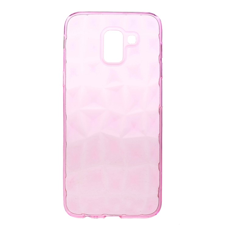 

3D Diamond Texture TPU Cell Phone Case for Samsung Galaxy J6 (2018) - Pink, Galaxy J6 (2018)