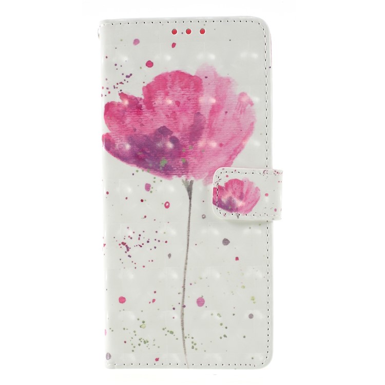 

Pattern Printing Light Spot Decor Stand Leather Wallet Shell for Samsung Galaxy Note 9 - Pink Flower, Galaxy Note9