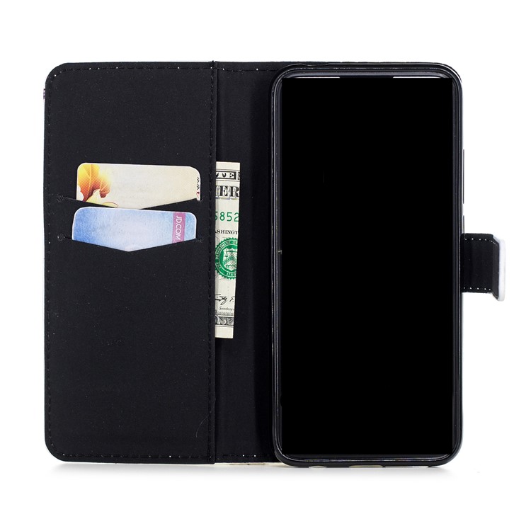 Embossed Pattern Leather Wallet Stand Mobile Phone Shell Accessory for Samsung Galaxy A6+ (2018) / A9 Star Lite - Do Not Touch My Phone-6