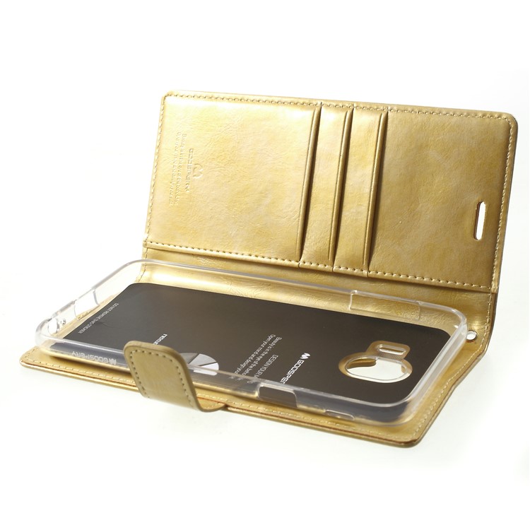 MERCURY GOOSPERY Blue Moon Flip Wallet Leather Stand