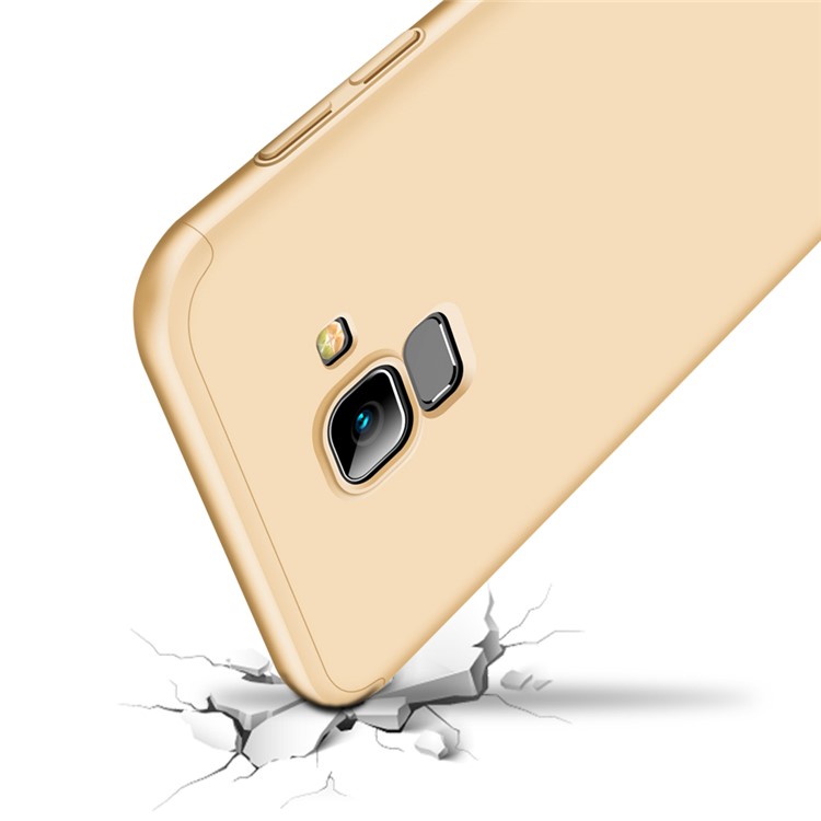 GKK Detachable 3-Piece Matte PC Hard Case for Samsung Galaxy J6 (2018) - Gold-5