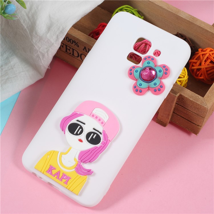 

3D-модель Мультфильма ТПУ Для Галактики Samsung J6 (2018) - Модная Девушка, Galaxy J6 (2018)