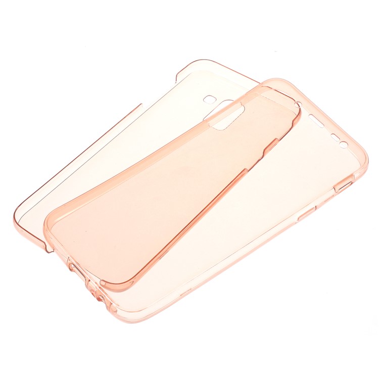 

2-in-1 Front + Back Touchable TPU Protection Phone Casing for Samsung Galaxy J6 (2018) - Rose Gold, Galaxy J6 (2018)
