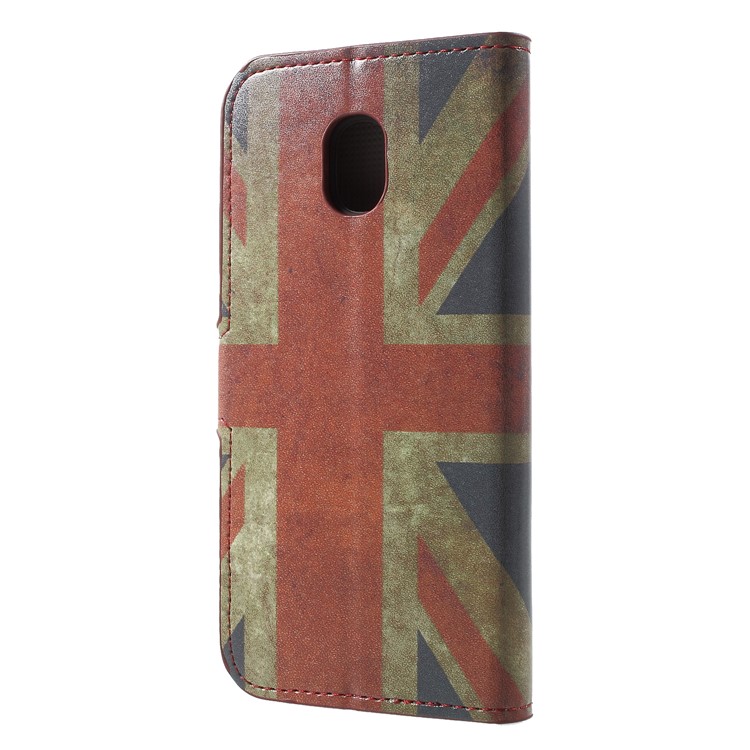 Pattern Printing Wallet Stand Leather Case for Samsung Galaxy J3 (2018) J337 / J3 Star - Retro UK Flag-2