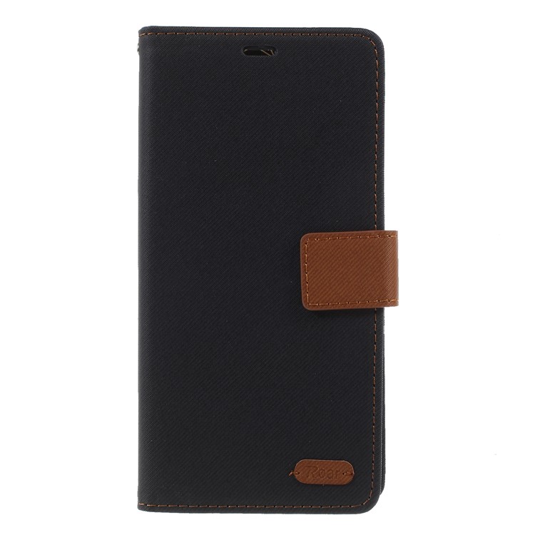 ROAR KOREA Sarja Carteira De Couro Estojo Magnético Para Samsung Galaxy Note 9 - Preto-3