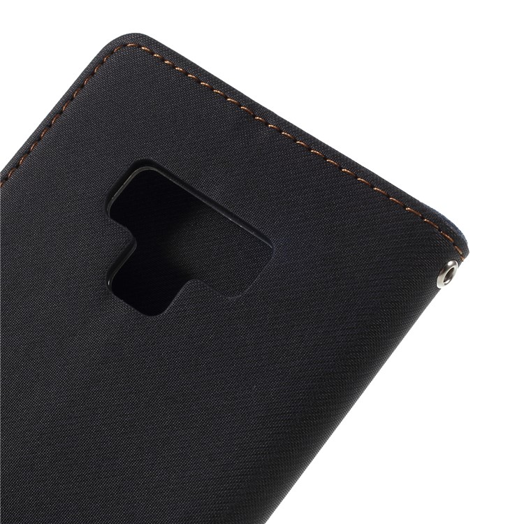 ROAR KOREA Sarja Carteira De Couro Estojo Magnético Para Samsung Galaxy Note 9 - Preto-8