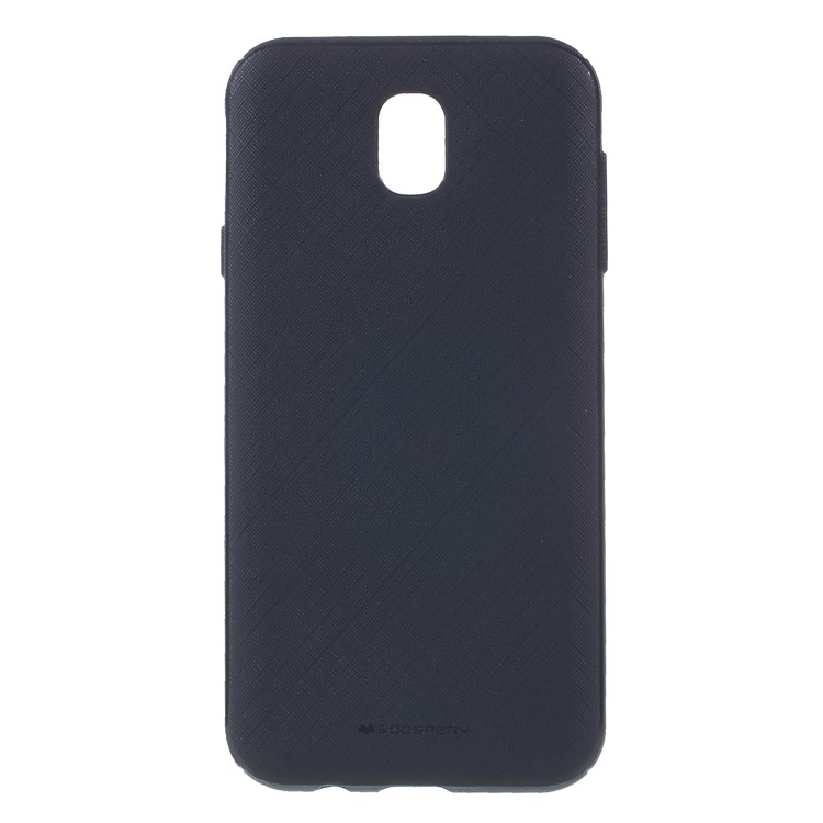 

MERCURY GOOSPERY Style Lux Текстурированная Мягкая Оболочка Геля TPU Для Галактики Samsung J7 (2017) Версия EU / J7 Pro (2017) - Темно-синий
