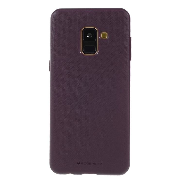 

MERCURY GOOSPERY Style Lux Textured Soft TPU Protection Case for Samsung Galaxy A8 (2018) A530 - Purple