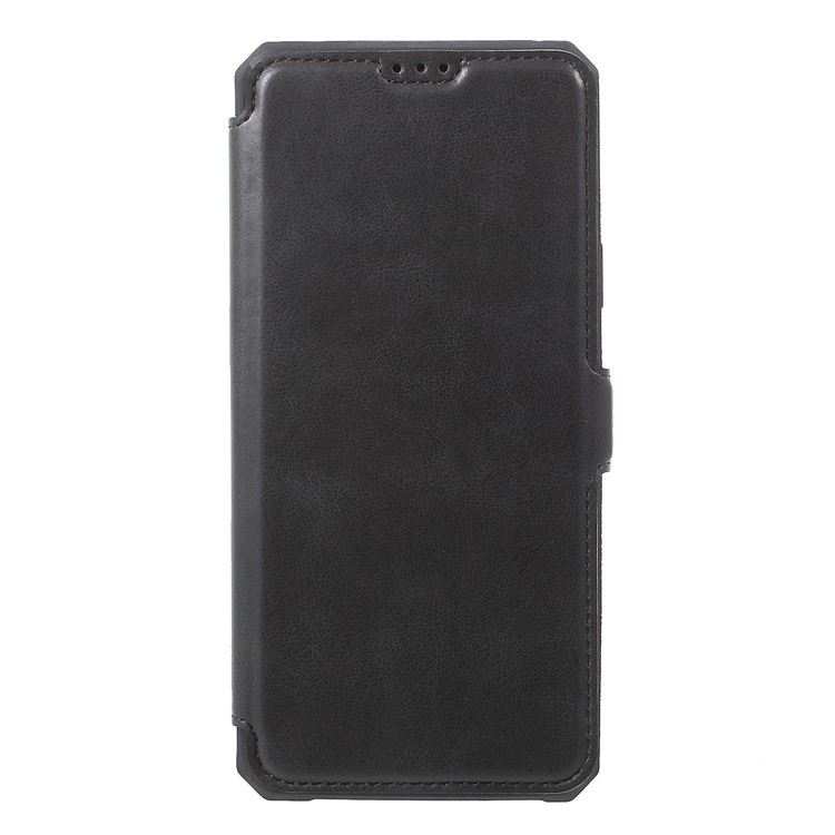 

PU Leather Stand Card Holder Magnetic Flip Phone Cover for Samsung Galaxy S9 Plus SM-G965 - Black