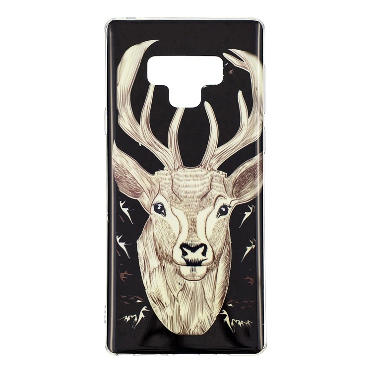 IMD Patterned Luminous TPU Mobile Cover for Samsung Galaxy Note 9 - Elk-1