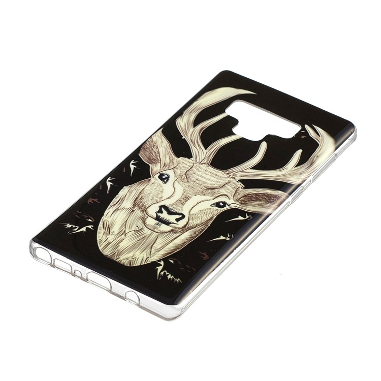 IMD Patterned Luminous TPU Mobile Cover for Samsung Galaxy Note 9 - Elk-2