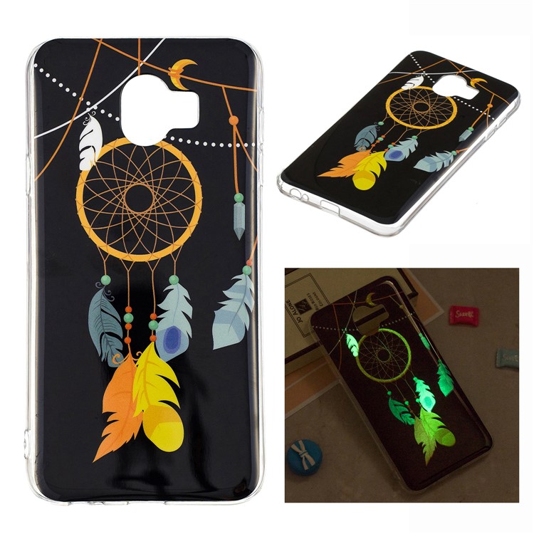 IMD Modelado Luminoso TPU Tampa Traseira Para Samsung Galaxy J4 (2018) - Apanhador De Sonhos-1