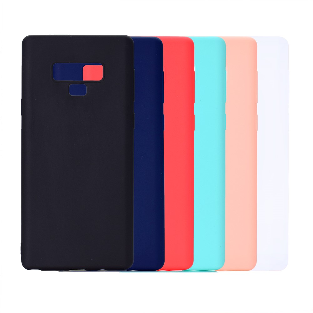 Case de Espalda de TPU Mate Suave Para Samsung Galaxy Note 9 - Negro