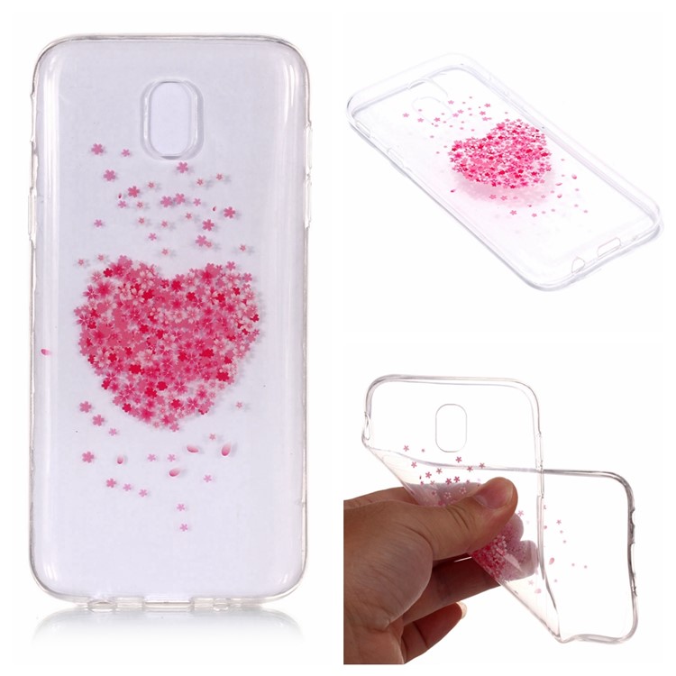 

Pattern Printing IMD TPU Casing for Samsung Galaxy J3 (2017) EU Version / J3 Pro (2017) - Flower Heart, Galaxy J3 (2017)
