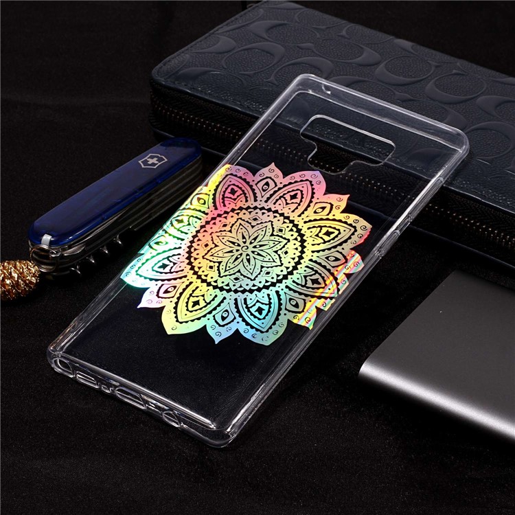 

Colorful Laser Carving Patterned TPU Case Mobile Accessory for Samsung Galaxy Note9 N960 - Blossom Flower, Galaxy Note9 N960