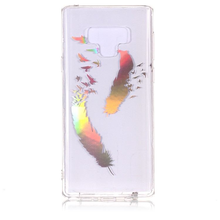 

Colorful Laser Carving Patterned TPU Lightweight Cover for Samsung Galaxy Note9 N960 - Two Feathers