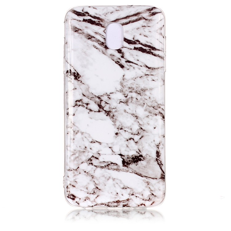 

For Samsung Galaxy J7 (2018) Pattern Printing IMD TPU Cover Shell - Grey Marble, Galaxy J7 (2018)
