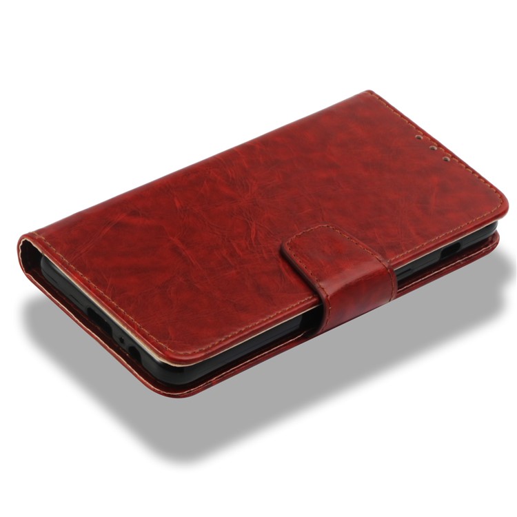 Retro Style Stand Wallet Leather Protection Case for Samsung Galaxy A8 (2018) - Brown-8