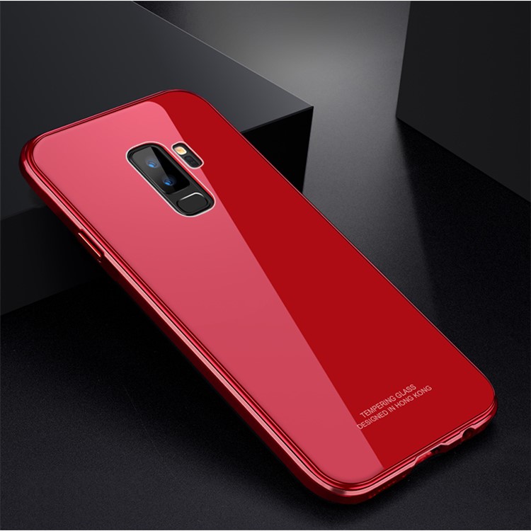 

Electroplating Hybrid Back Phone Cover for Samsung Galaxy S9 Plus SM-G965 - Red