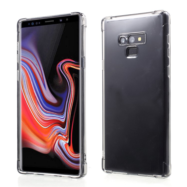 Drop-proof Clear TPU Protection Mobile Phone Shell for Samsung Galaxy Note9 N960 - Grey-1