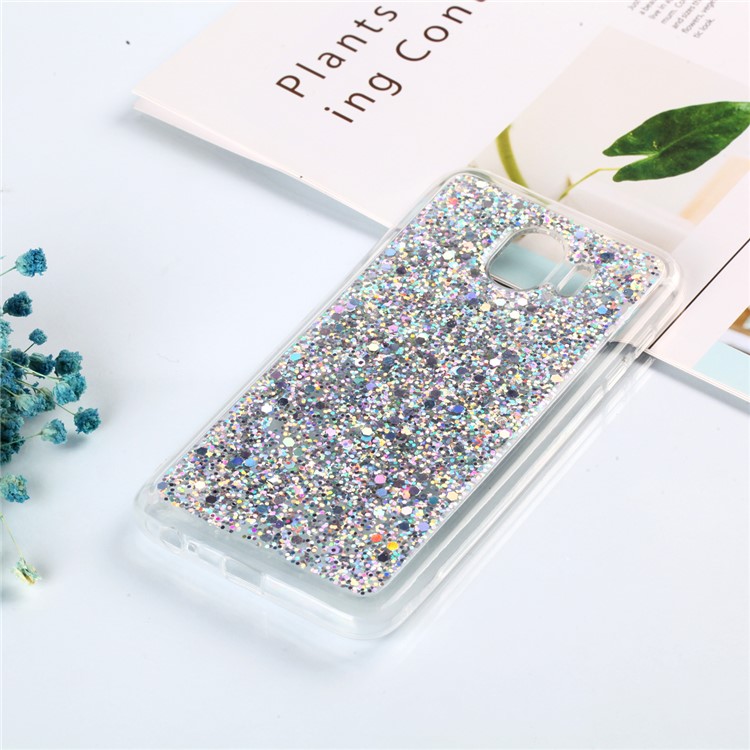 

Color Changing Sequins Acrylic TPU Back Casing for Samsung Galaxy J4 (2018) - Silver