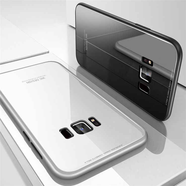 Detachable Magnetic Metal Frame + Tempered Glass Back Cell Phone Case for Samsung Galaxy S8+ SM-G955 - Black-10