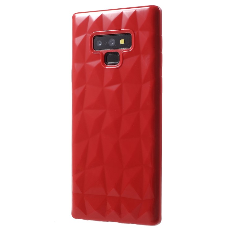 

3D Diamond Texture Soft TPU Mobile Phone Shell for Samsung Galaxy Note 9 - Red, Galaxy Note9