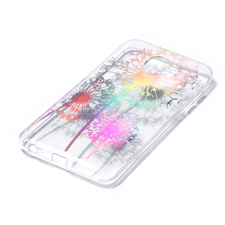 Colorful Laser Carving IMD Patterned TPU Back Cover for Samsung Galaxy J4 (2018) - Dandelion-3