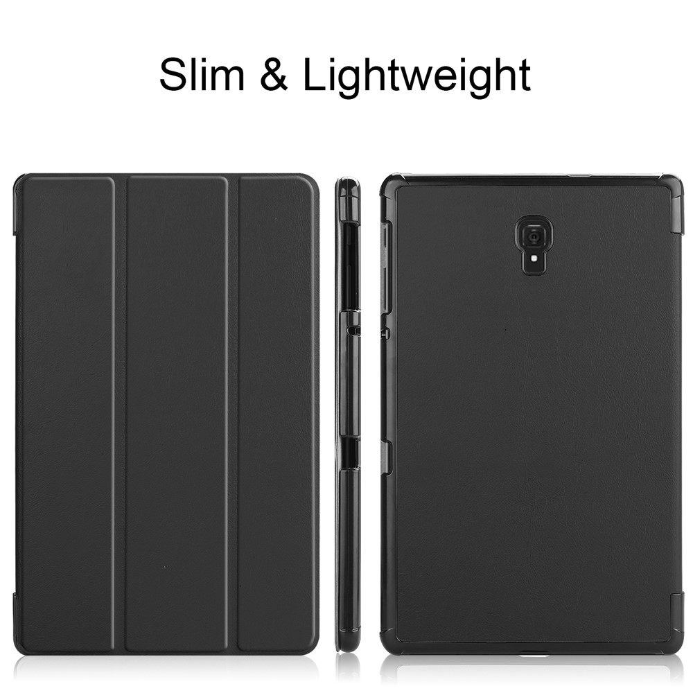 Три-раздача Stand Smeang Smart Case Для Samsung Galaxy Tab A 10.5 T595/T590 - Черный