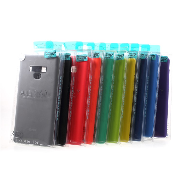 ROAR KOREA Todo O Dia Fosco Caso De Telefone TPU Para Samsung Galaxy Note9 N960 - Vermelho-5
