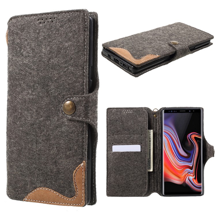 

Кожаный Чехол Для Кошелька Кожаный Чехол Для Samsung Galaxy Note9 N960 - Хаки