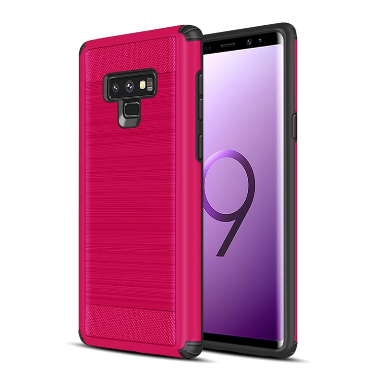 

Drop-proof Brushed PC + TPU Phone Casing for Samsung Galaxy Note 9 - Rose, Galaxy Note9