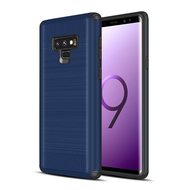 

Drop-proof Brushed PC + TPU Cell Phone Case for Samsung Galaxy Note 9 - Dark Blue, Galaxy Note9