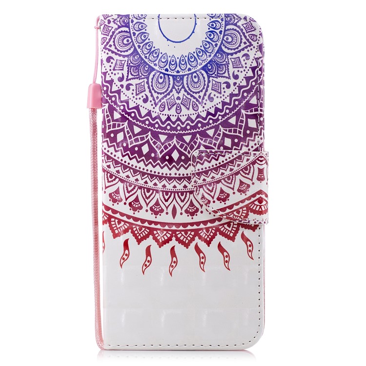 

Patterned Light Spot Decor Stand Leather Flip Cover for Samsung Galaxy A6 Plus (2018) / A9 Star Lite - Mandala Flower, Galaxy A6+ (2018)