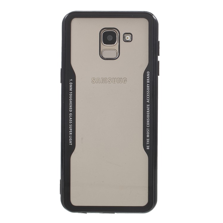TPU Edge + Clear Acrylic Back Combo Case for Samsung Galaxy J6 (2018) - Black-2