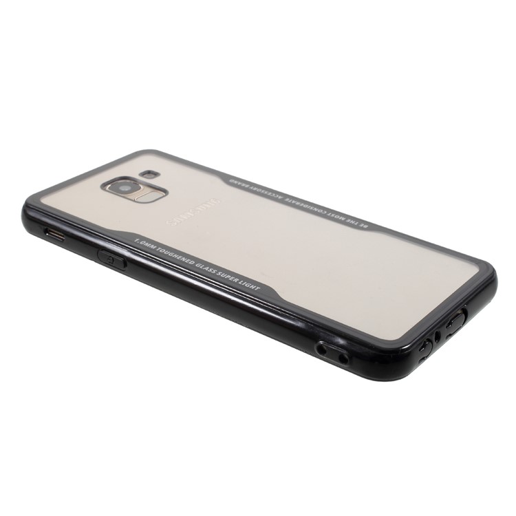 TPU Edge + Clear Acrylic Back Combo Case for Samsung Galaxy J6 (2018) - Black-5