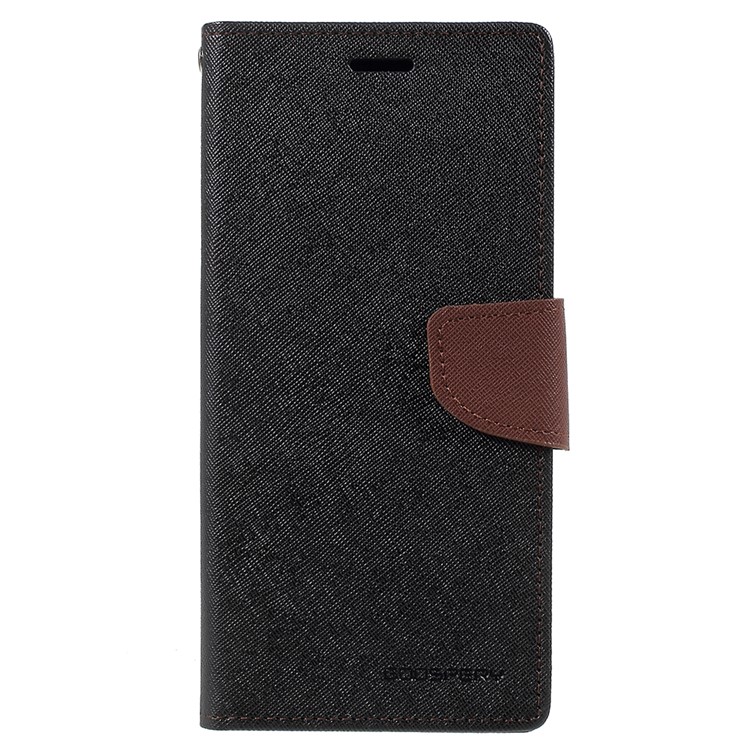 MERCURY GOOSPERY Fancy Flip Leather Stand Protective Case for Samsung Galaxy Note9 N960 - Brown / Black-2