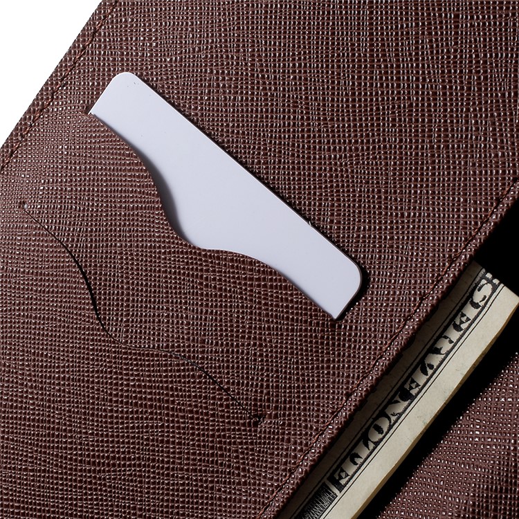MERCURY GOOSPERY Fancy Flip Leather Stand Protective Case for Samsung Galaxy Note9 N960 - Brown / Black-7