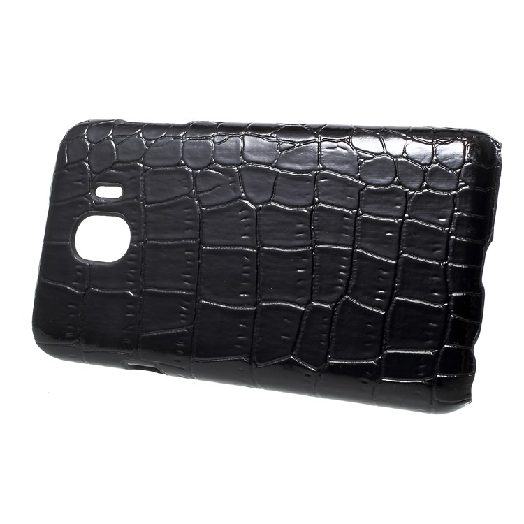 PU Leather Coated Hard PC Case for Samsung Galaxy J4 (2018) - Crocodile Texture-2