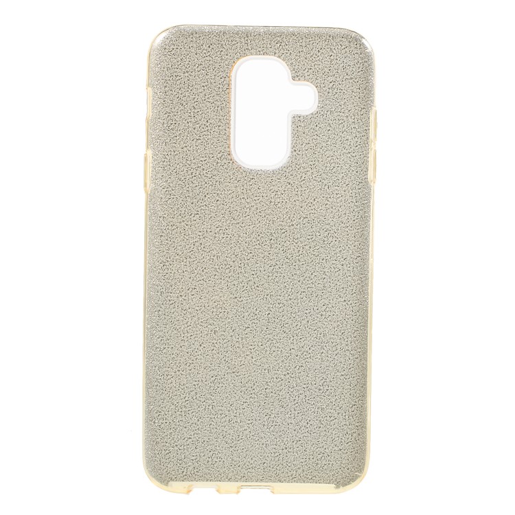 

3-in-1 Glittery Powder Paper TPU + Plastic Combo Case for Samsung Galaxy J8 (2018) - Gold, Galaxy J8 (2018)