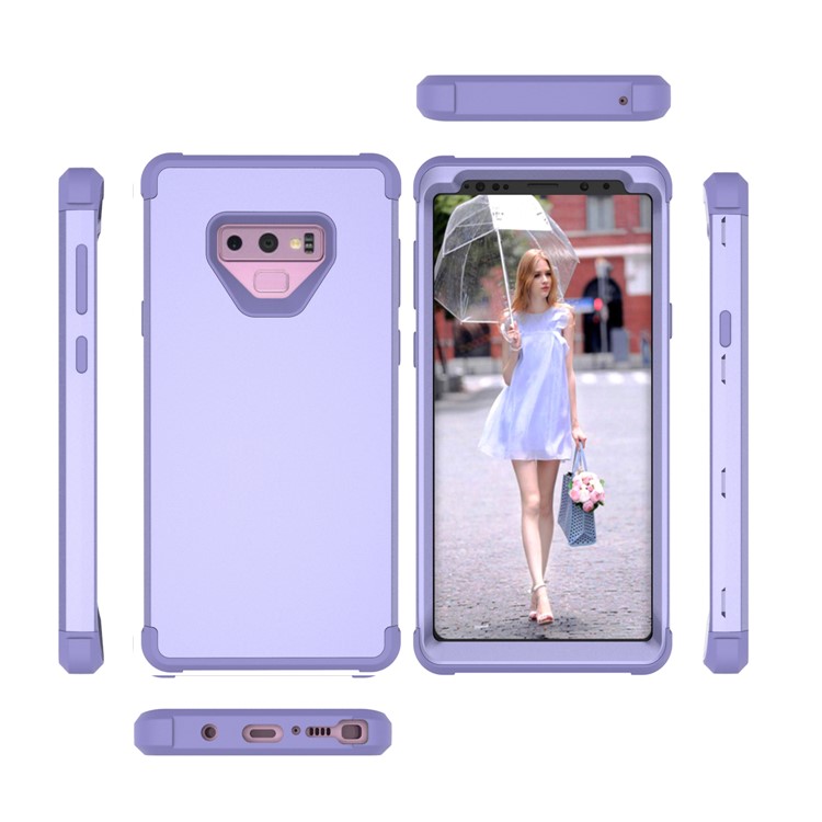 Anti-dust Shock Proof Silicone + PC Back Casing for Samsung Galaxy Note9 N960 - Purple-2