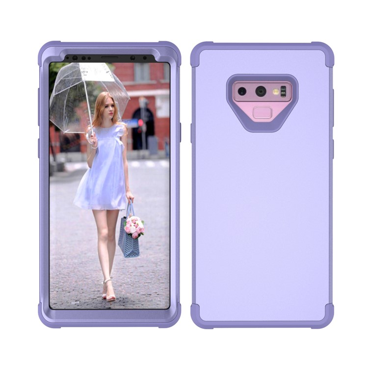 Anti-dust Shock Proof Silicone + PC Back Casing for Samsung Galaxy Note9 N960 - Purple-5