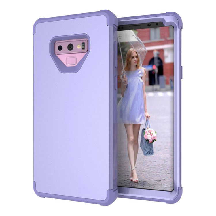 Anti-dust Shock Proof Silicone + PC Back Casing for Samsung Galaxy Note9 N960 - Purple-6