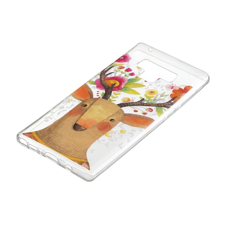 Pattern Printing IMD TPU Protector Shell for Samsung Galaxy Note9 N960 - Flowered Elk-3