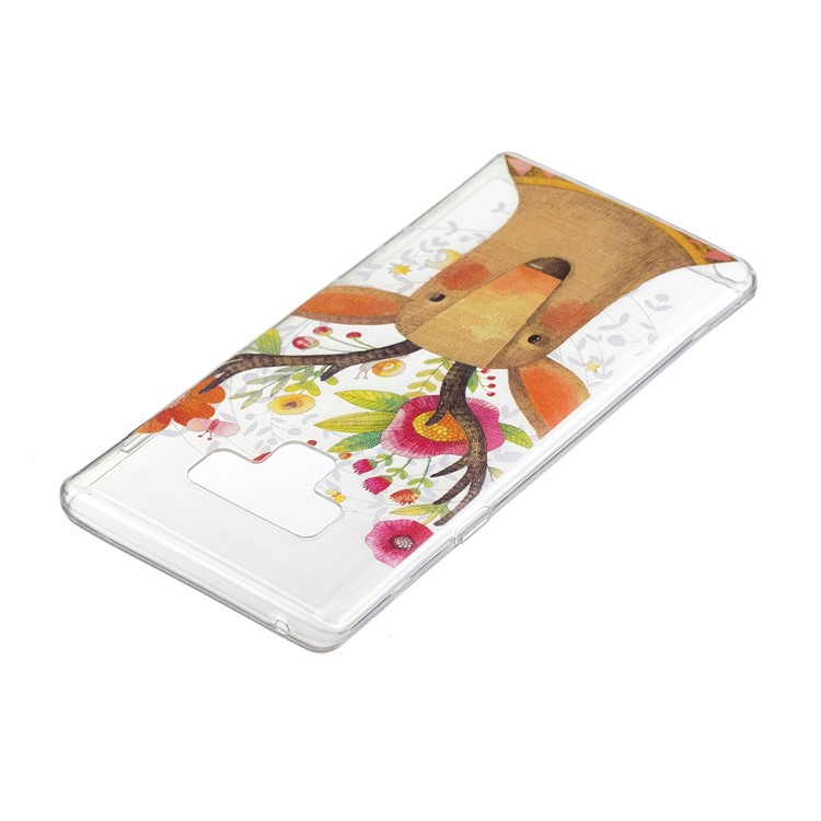 Pattern Printing IMD TPU Protector Shell for Samsung Galaxy Note9 N960 - Flowered Elk-4